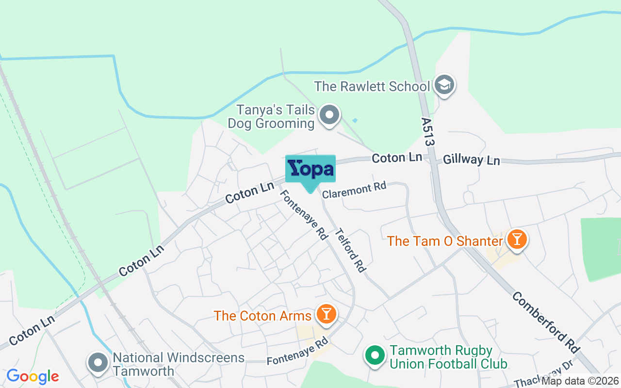 Map showing the location of B79 8EY