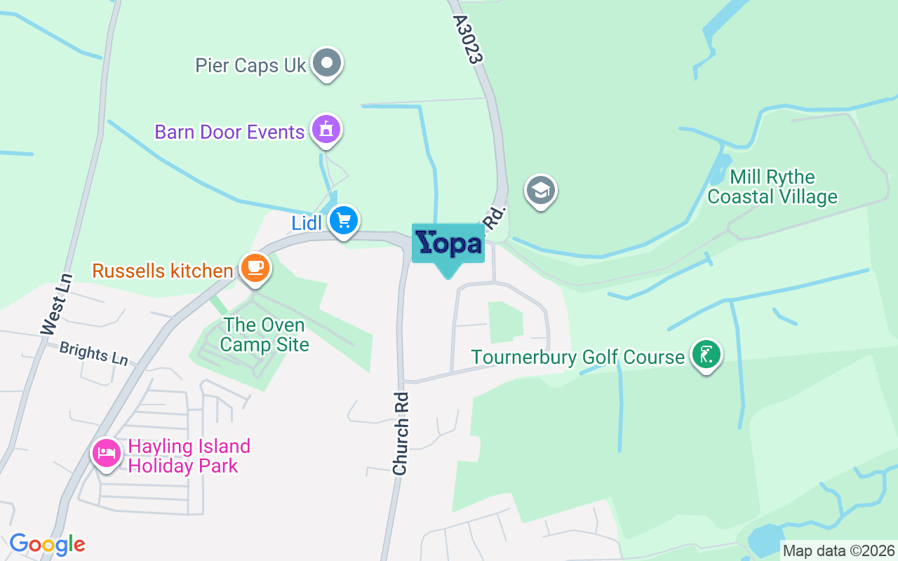 Map showing the location of PO11 0PG