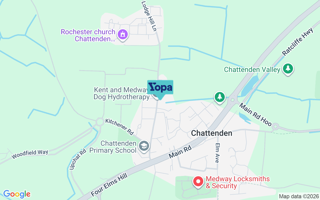 Map showing the location of ME3 8NL
