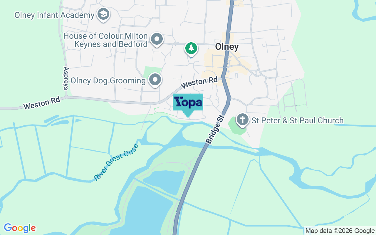 Map showing the location of MK46 5FB