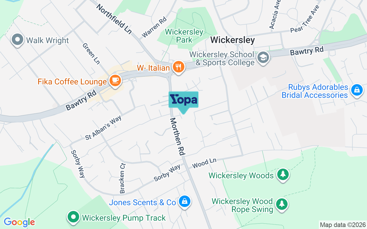 Map showing the location of S66 1GL