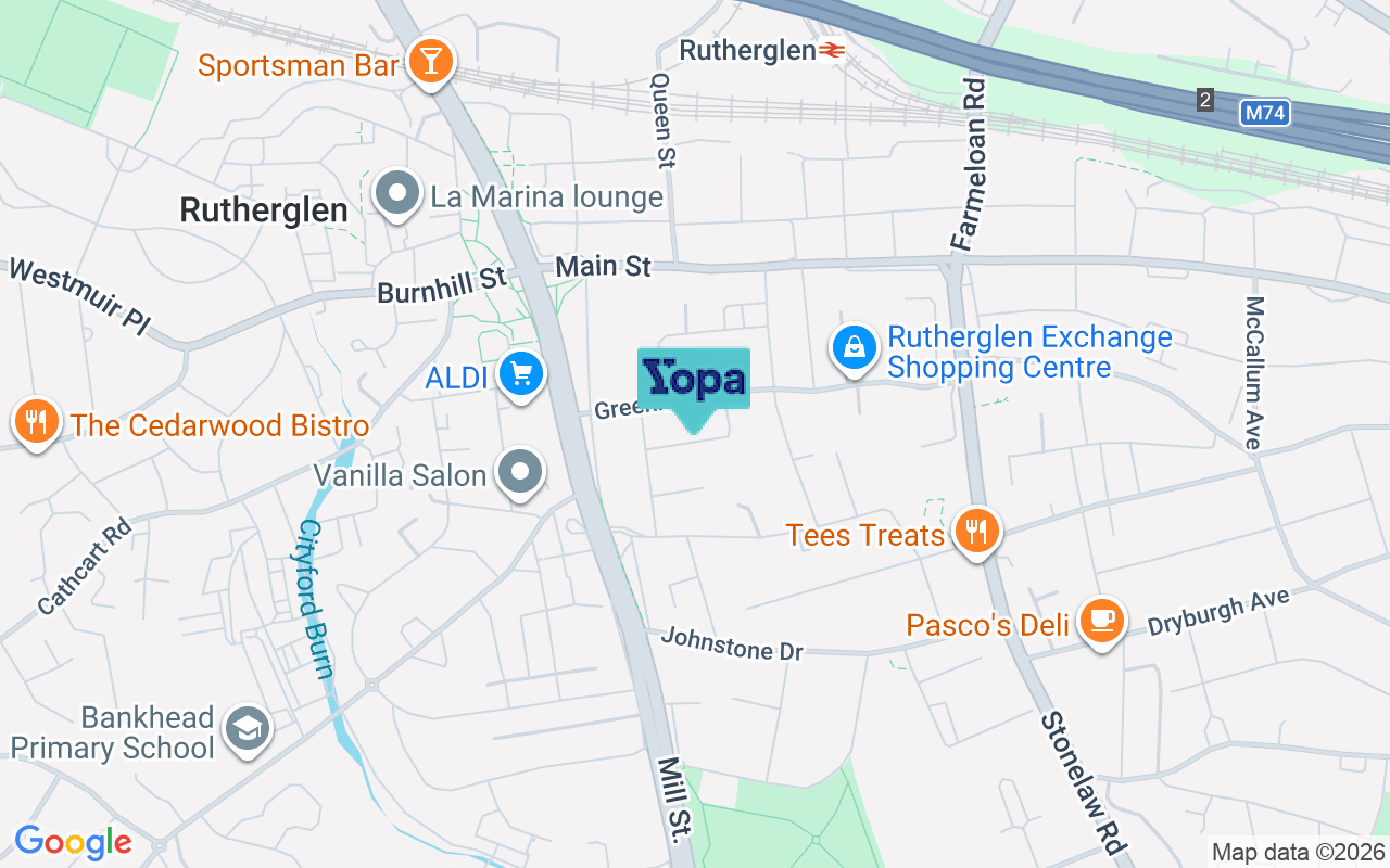 Map showing the location of G73 2LN