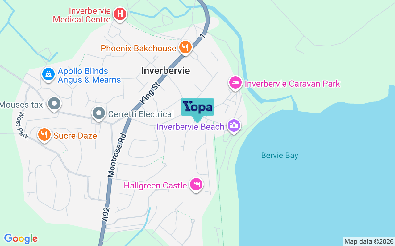 Map showing the location of DD10 0SQ