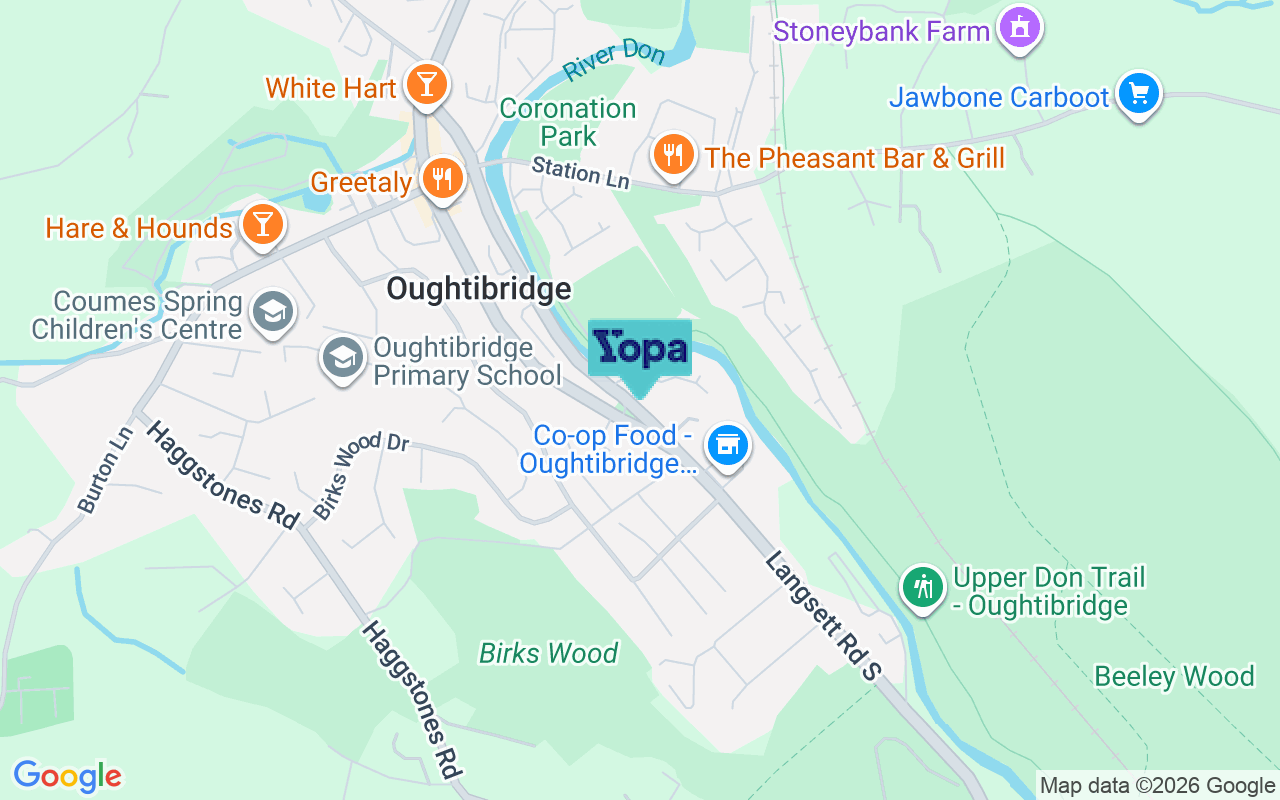 Map showing the location of S35 0GF