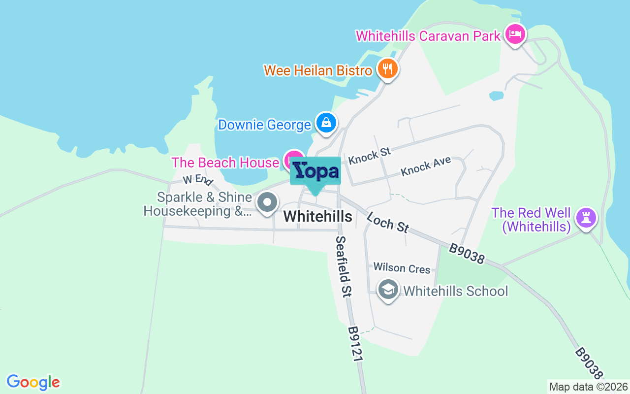 Map showing the location of AB45 2NB