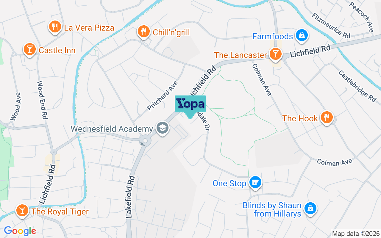 Map showing the location of WV11 3JF