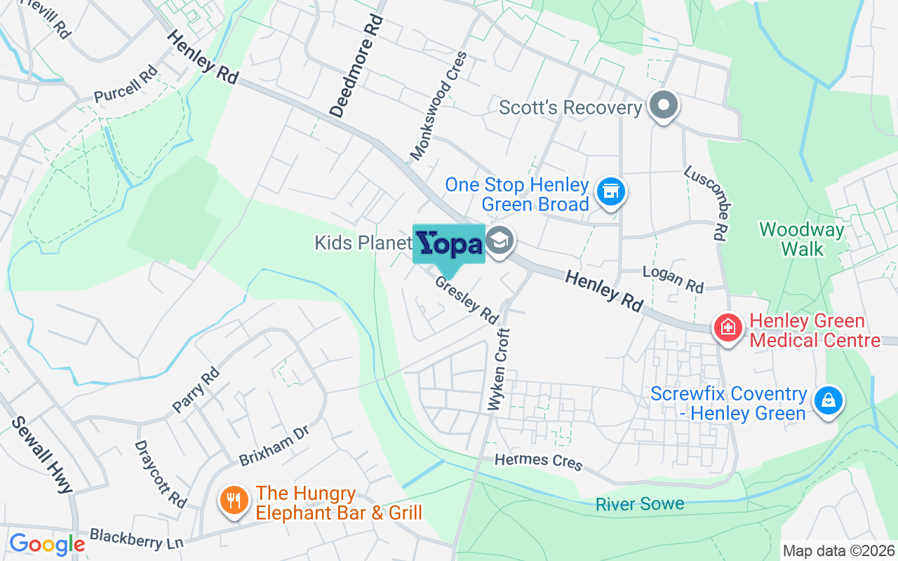 Map showing the location of CV2 1AZ
