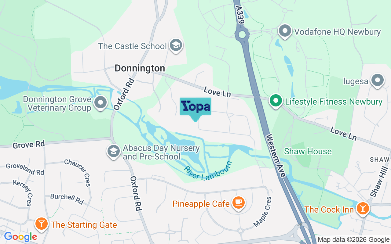 Map showing the location of RG14 2JL