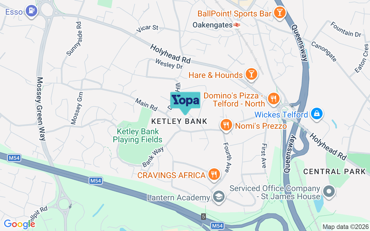 Map showing the location of TF2 0DD