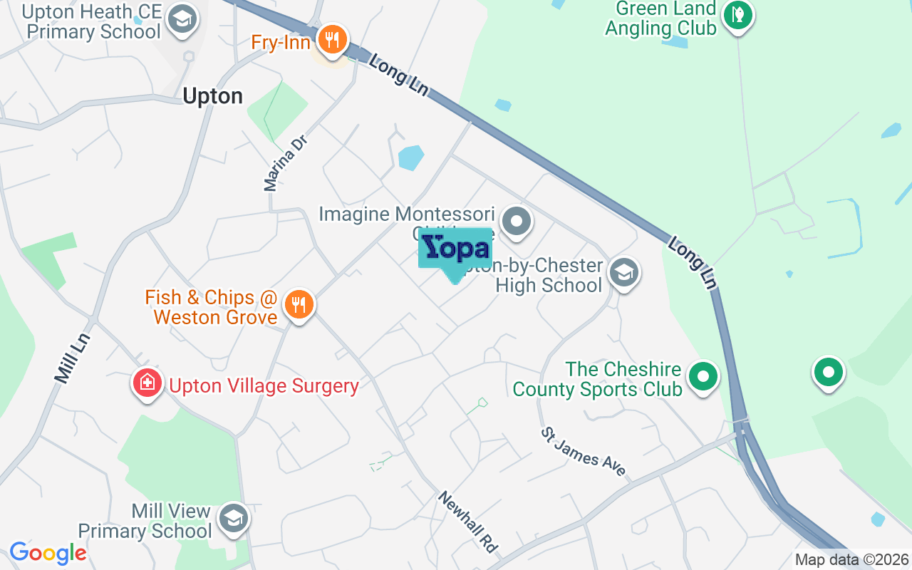 Map showing the location of CH2 1NR