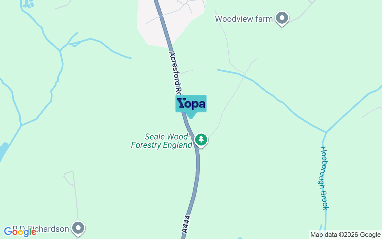 Map showing the location of DE12 6HY