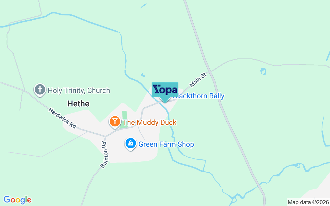 Map showing the location of OX27 8HD