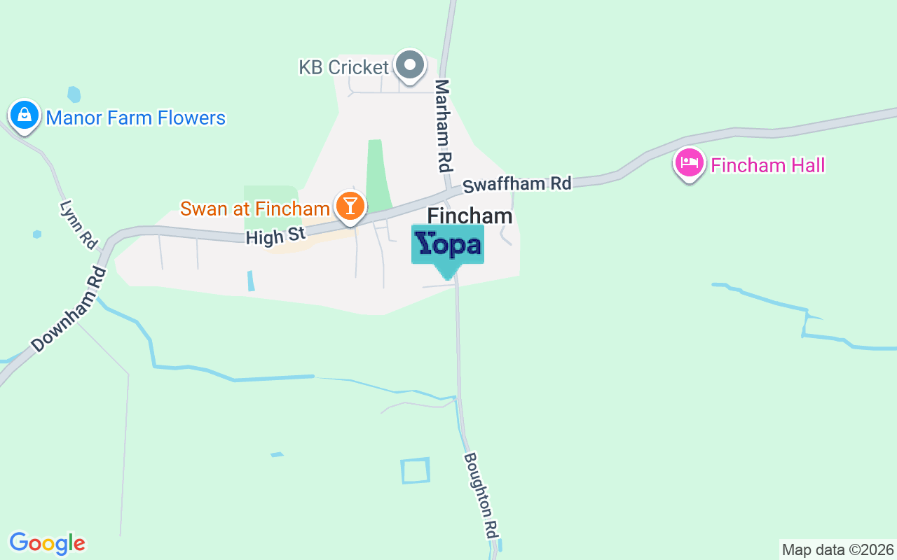 Map showing the location of PE33 9ER