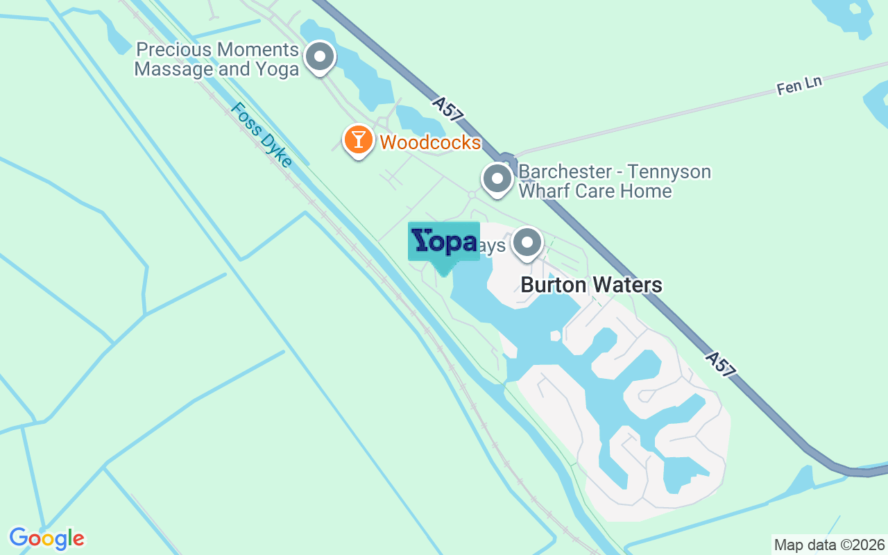 Map showing the location of LN1 2ZL