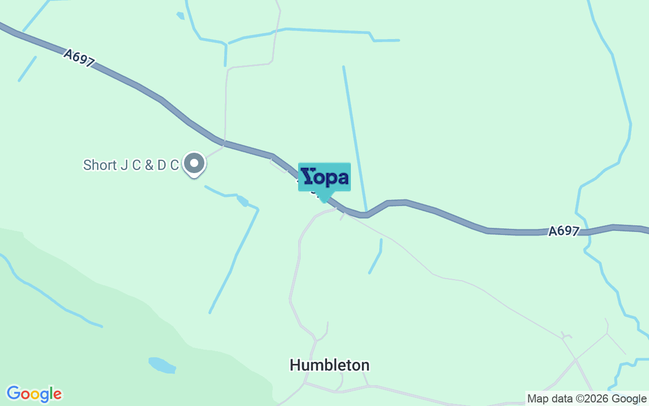 Map showing the location of NE71 6SX