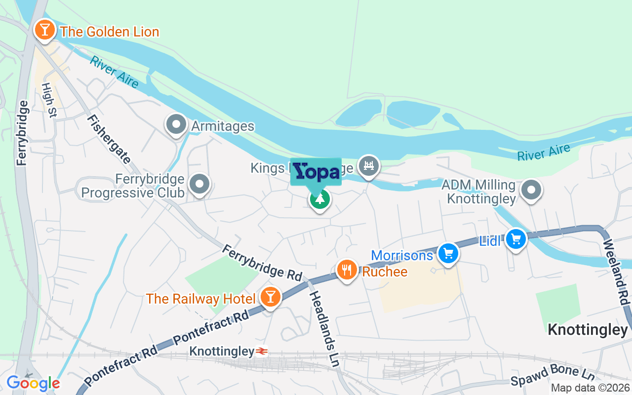 Map showing the location of WF11 8BT