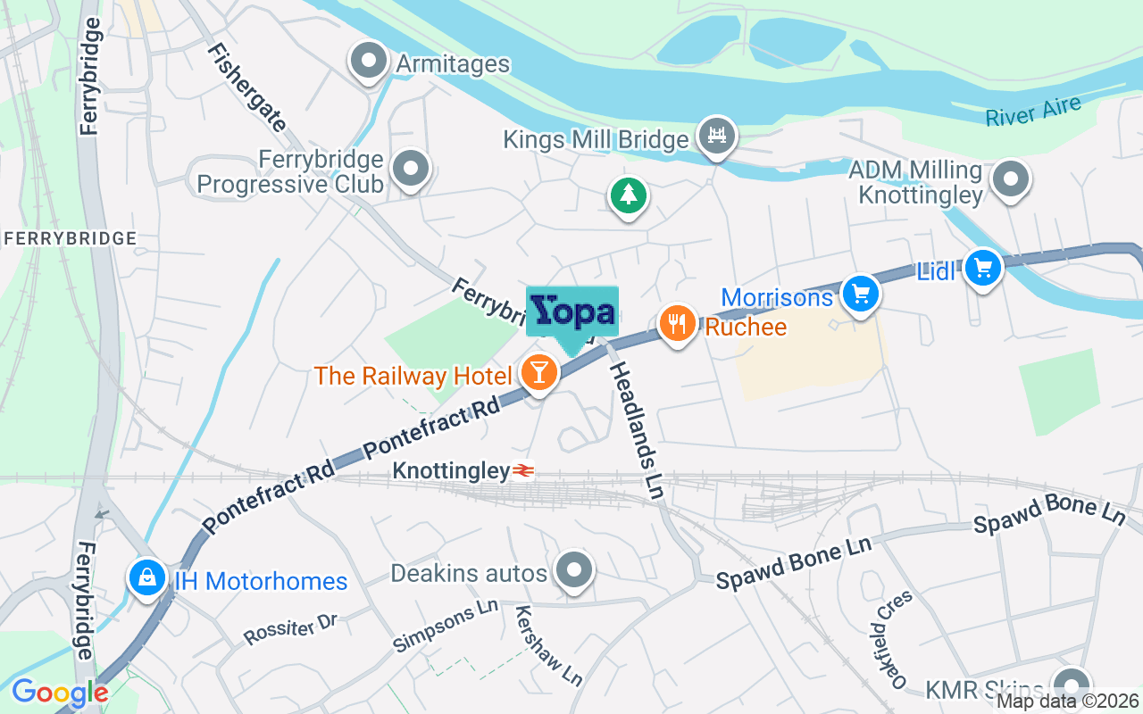 Map showing the location of WF11 8RJ