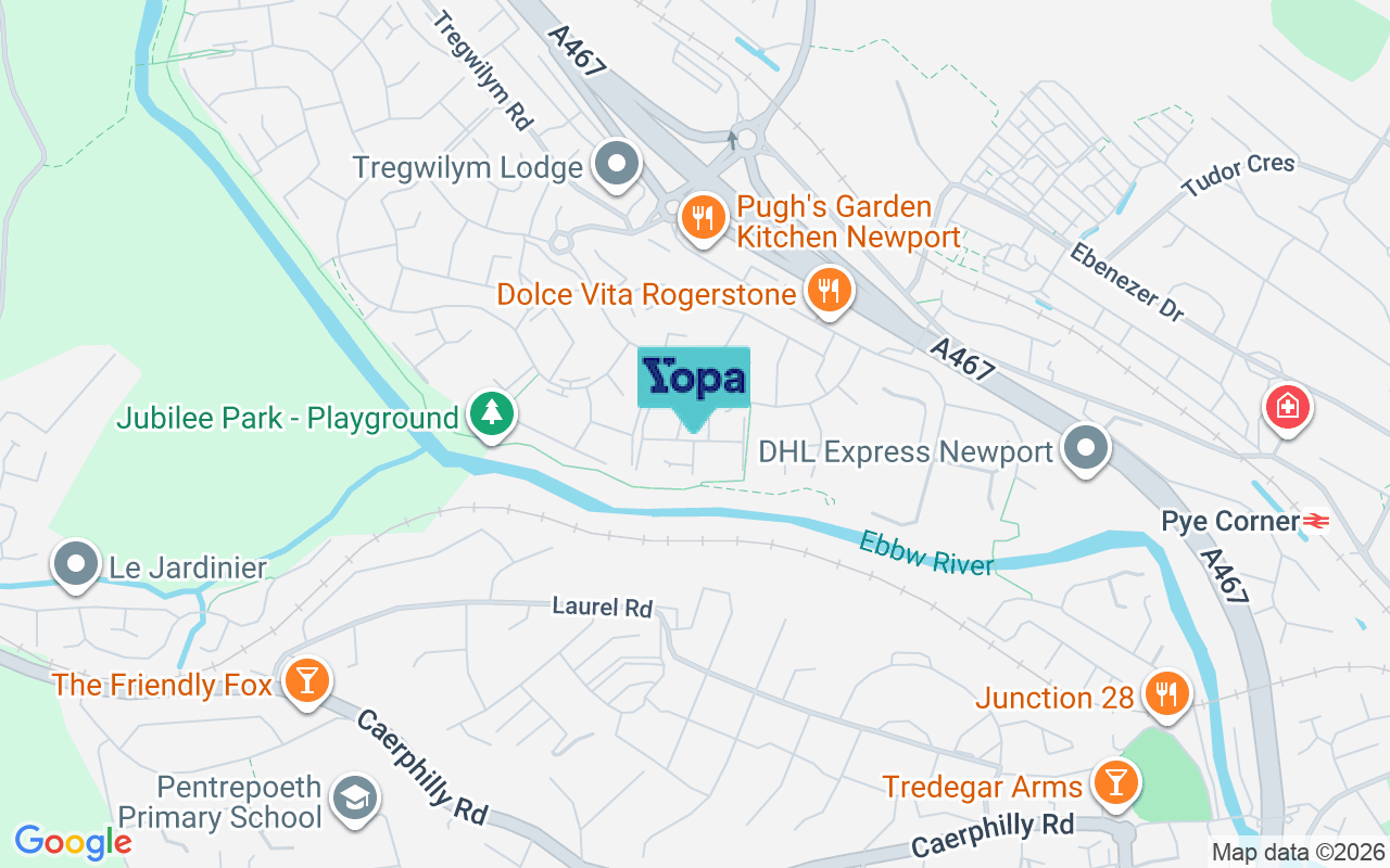 Map showing the location of NP10 9PH