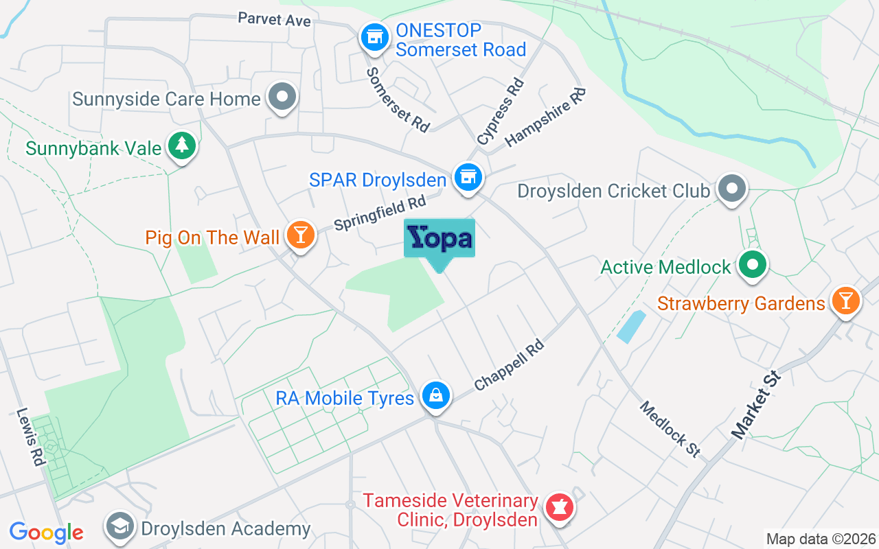 Map showing the location of M43 7WF