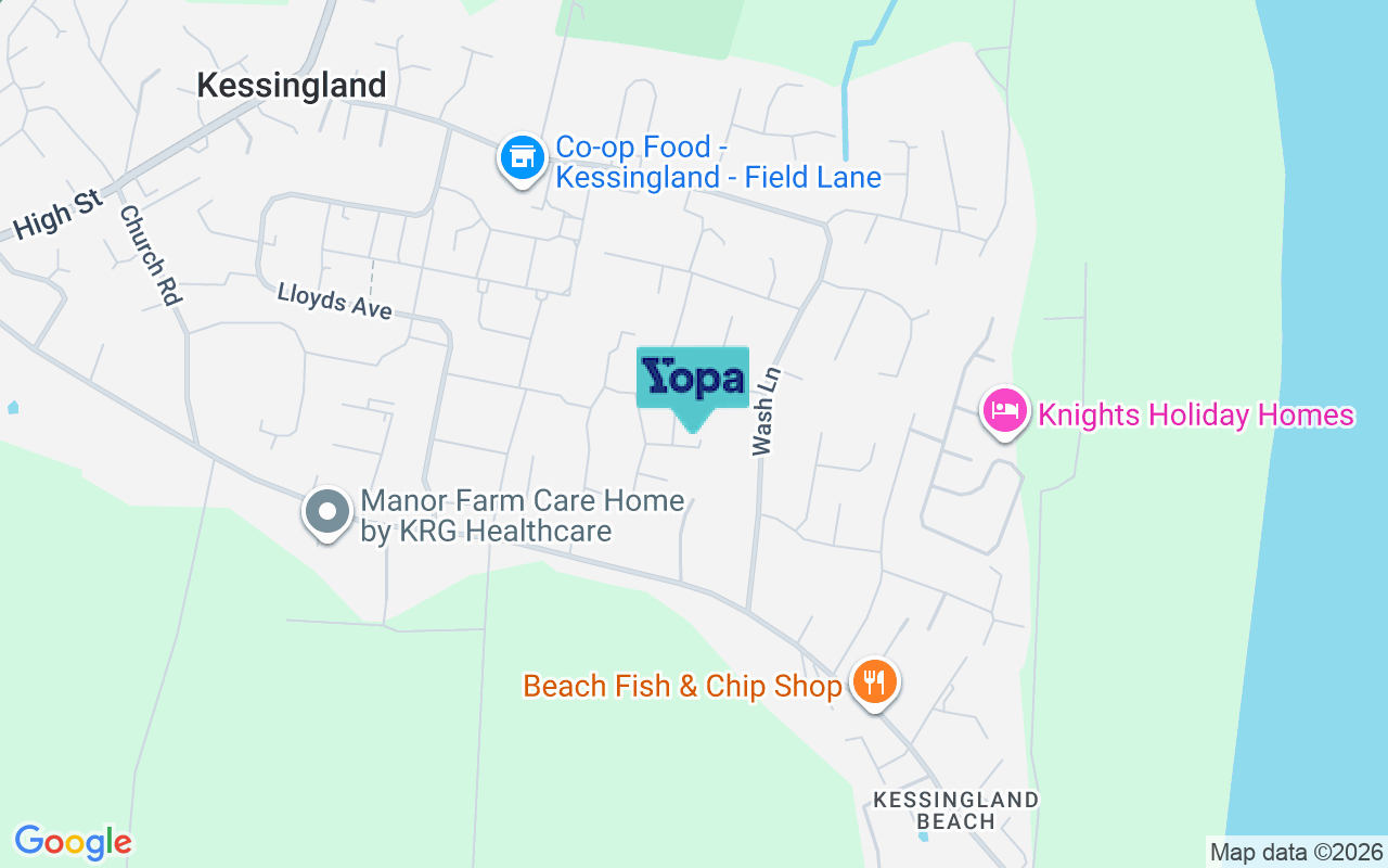 Map showing the location of NR33 7QJ