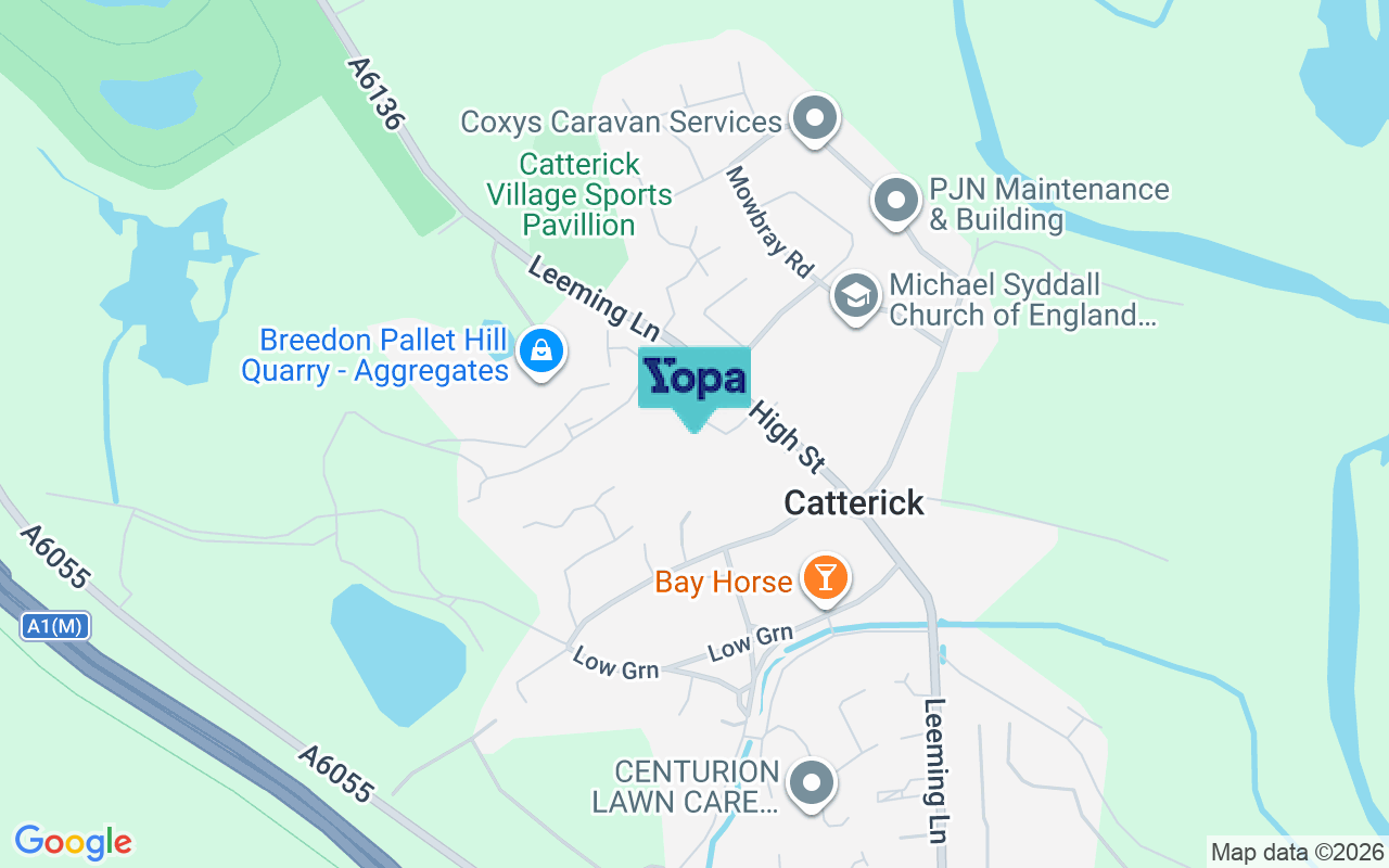 Map showing the location of DL10 7NT