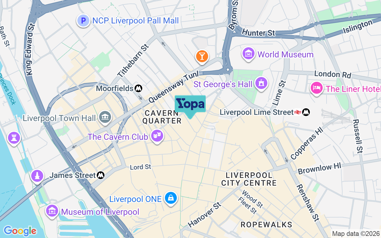 Map showing the location of L1 6BW