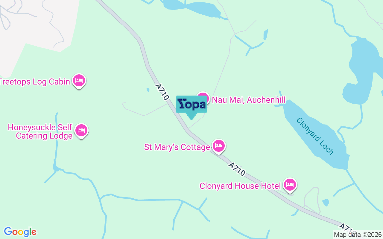 Map showing the location of DG5 4QW