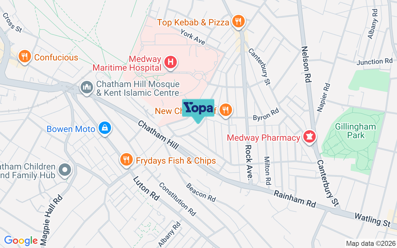 Map showing the location of ME7 5QG
