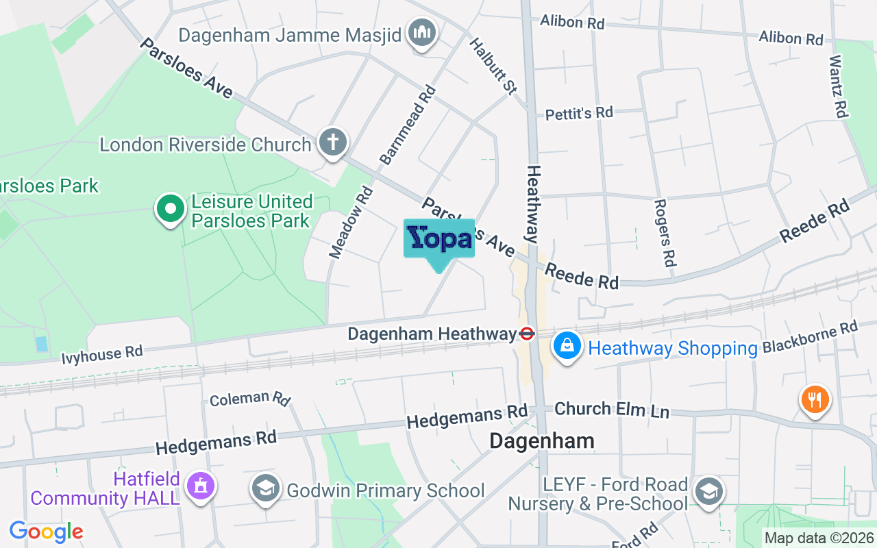 Map showing the location of RM9 5RH
