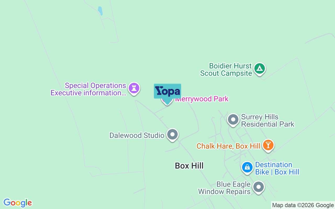 Map showing the location of KT20 7LR