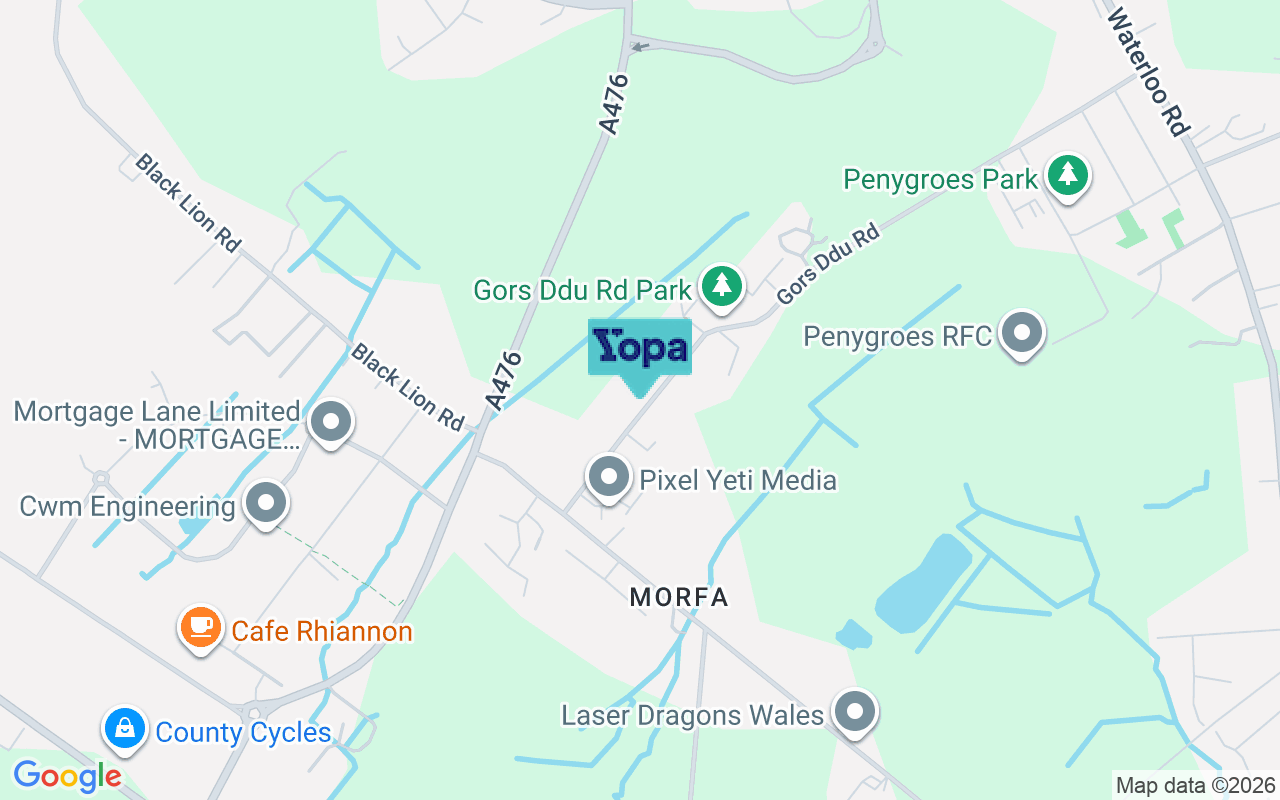 Map showing the location of SA14 7PE