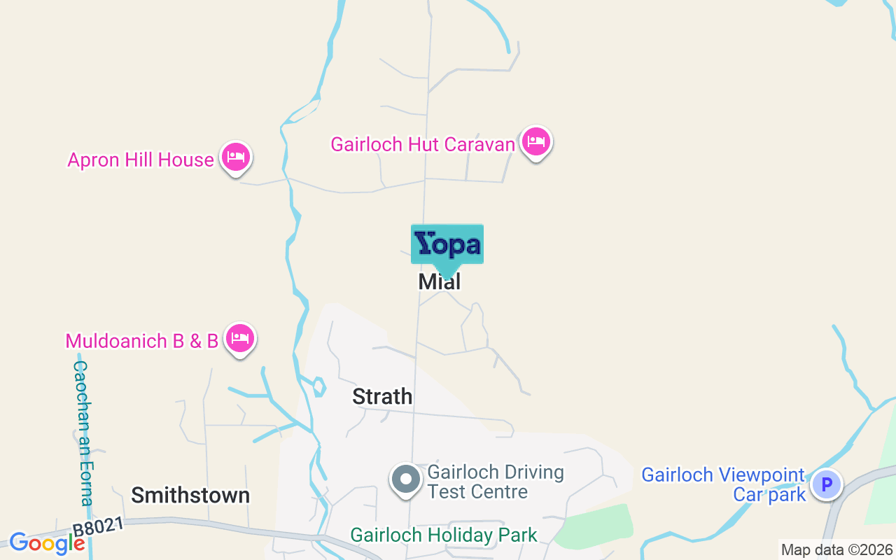 Map showing the location of IV21 2BX