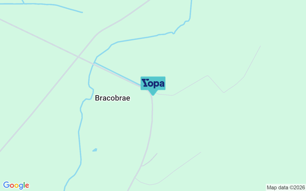 Map showing the location of AB55 6TP