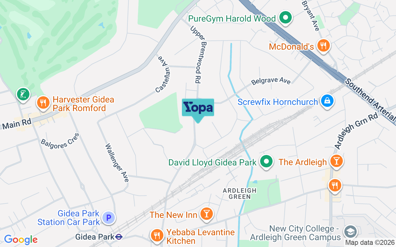 Map showing the location of RM2 6JA