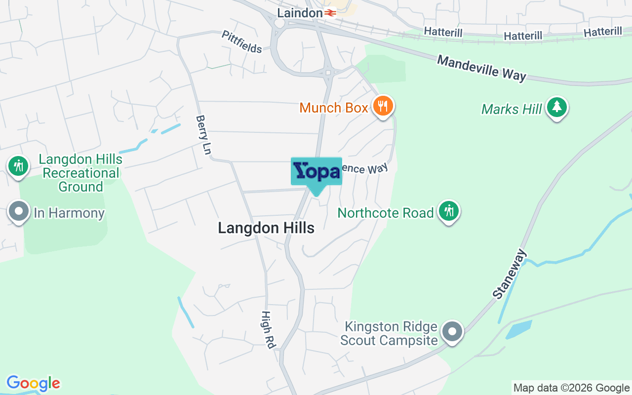 Map showing the location of SS16 6LE
