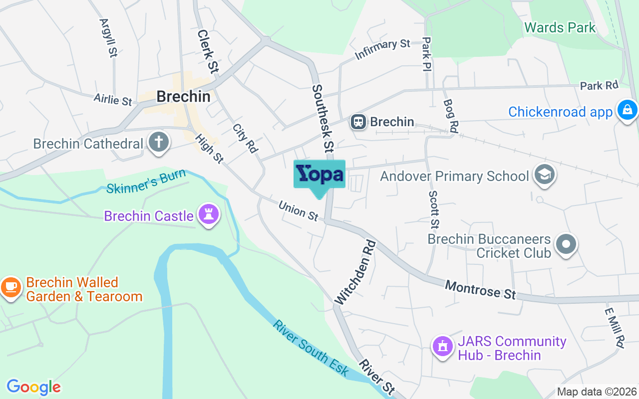 Map showing the location of DD9 6EB