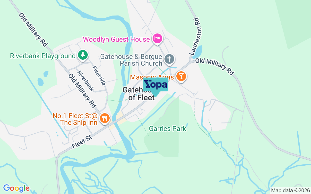 Map showing the location of DG7 2HP