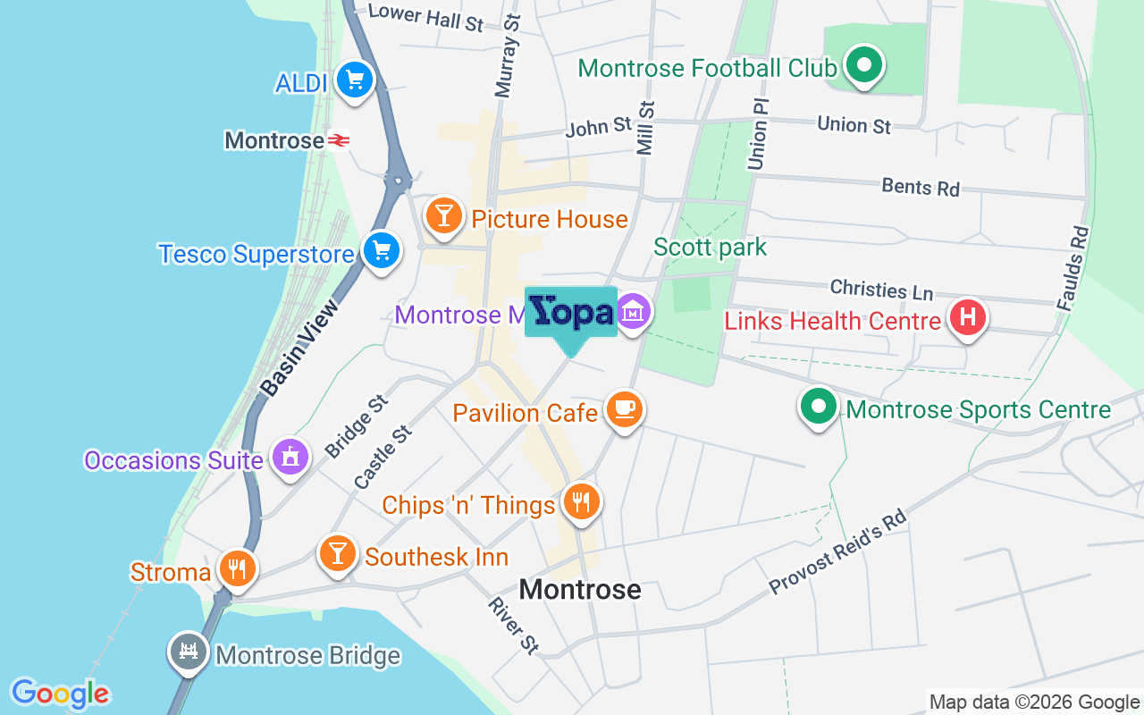 Map showing the location of DD10 8EU