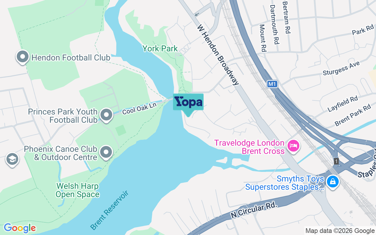 Map showing the location of NW9 7BD