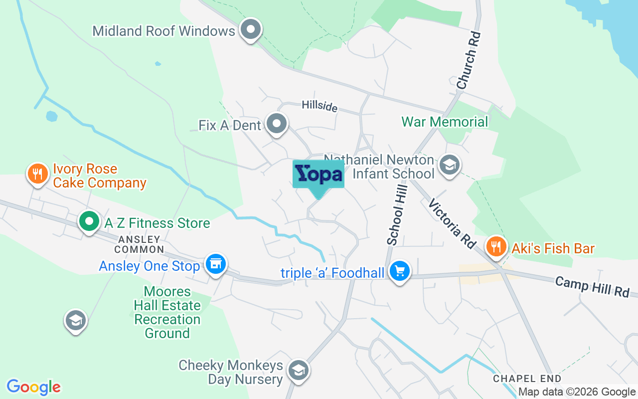 Map showing the location of CV10 0NQ