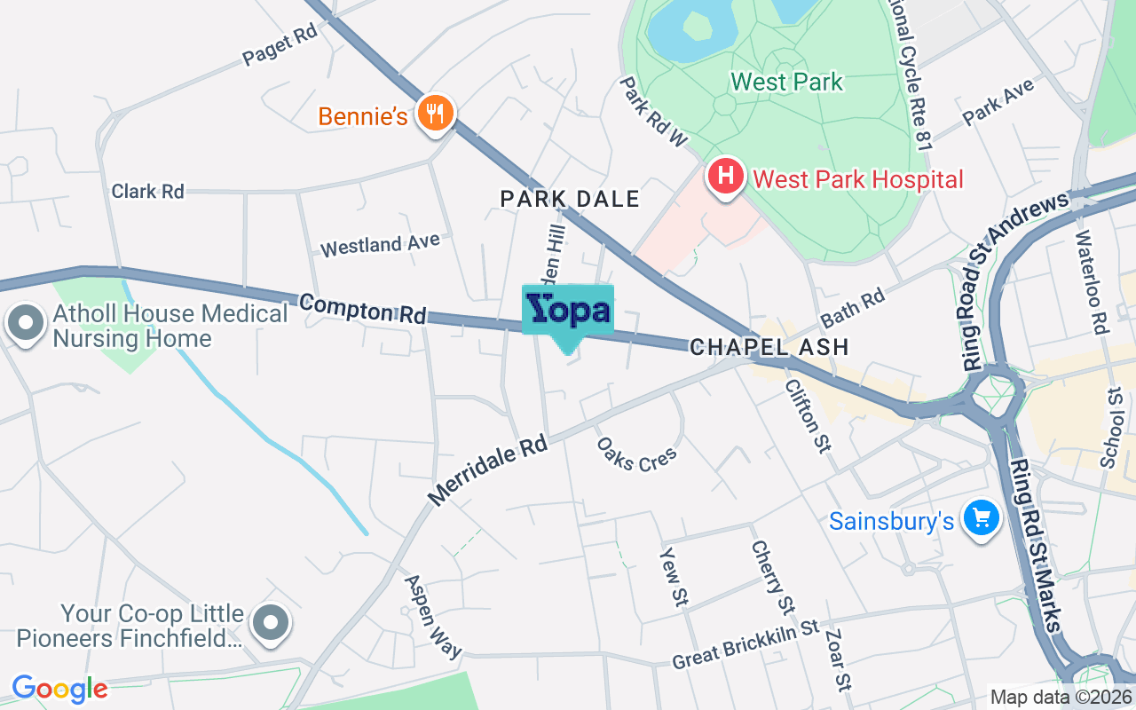 Map showing the location of WV3 9RN