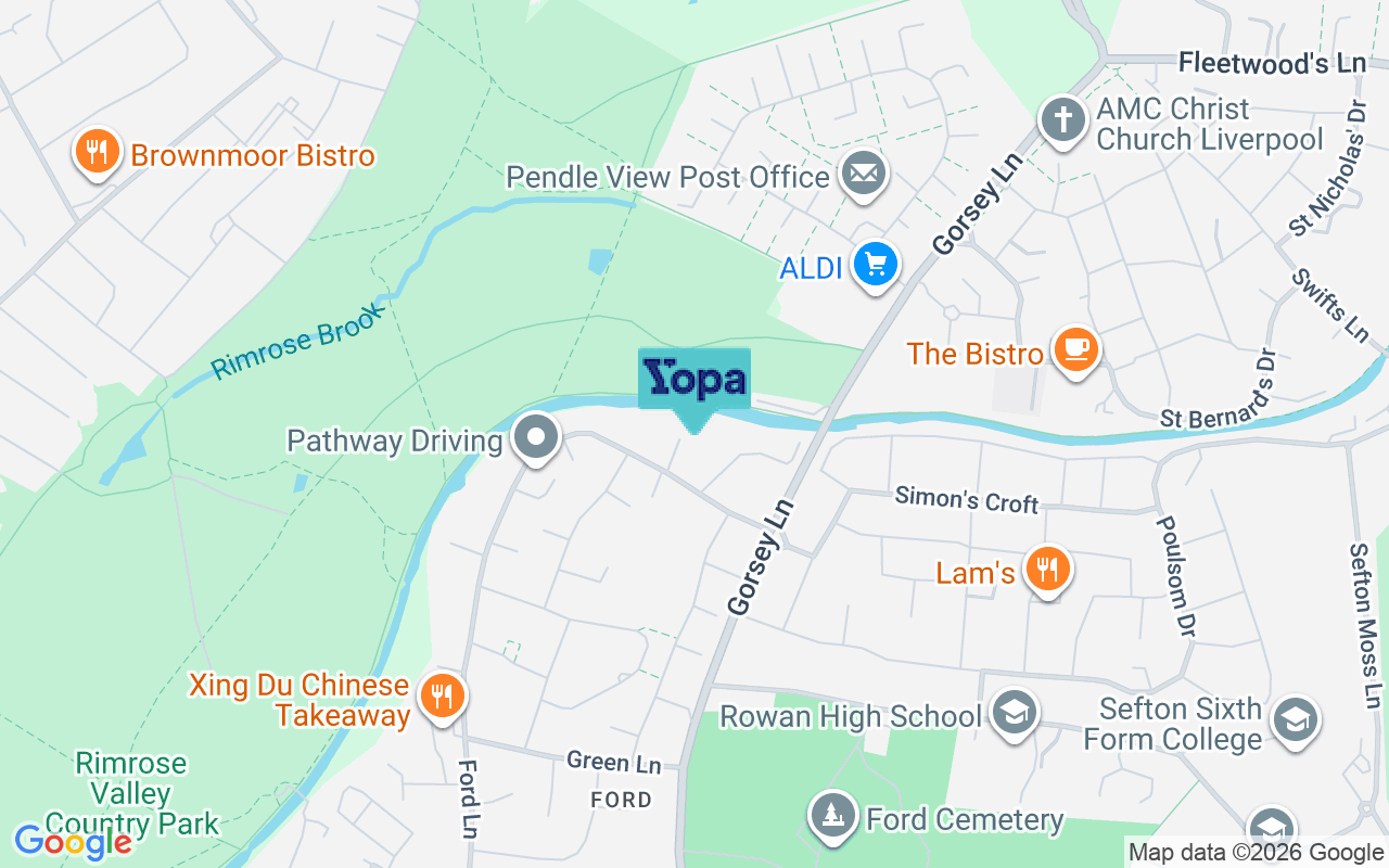 Map showing the location of L21 0HH