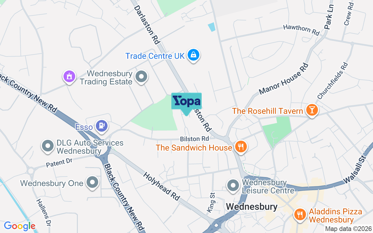 Map showing the location of WS10 7JA