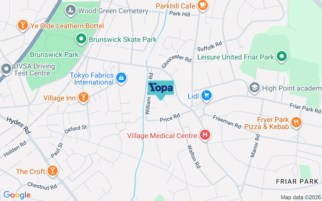 Map showing the location of WS10 0HE