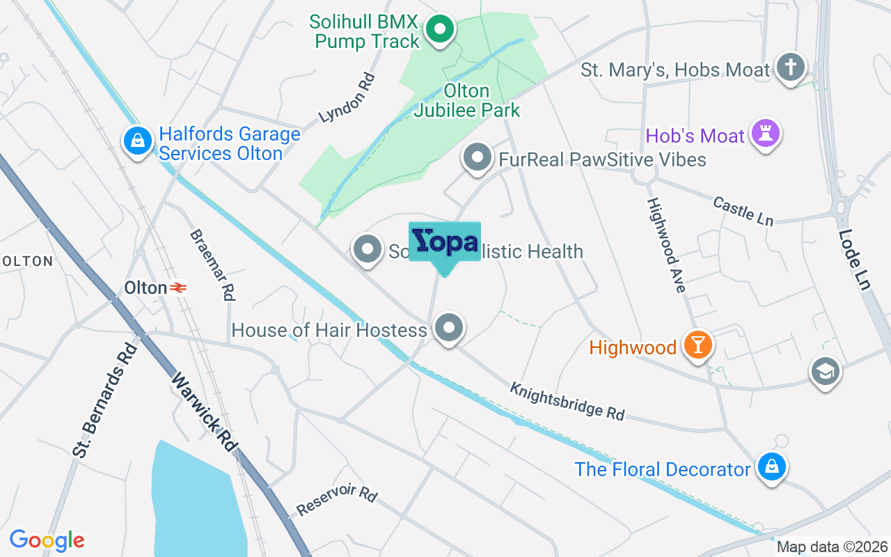 Map showing the location of B92 8DF