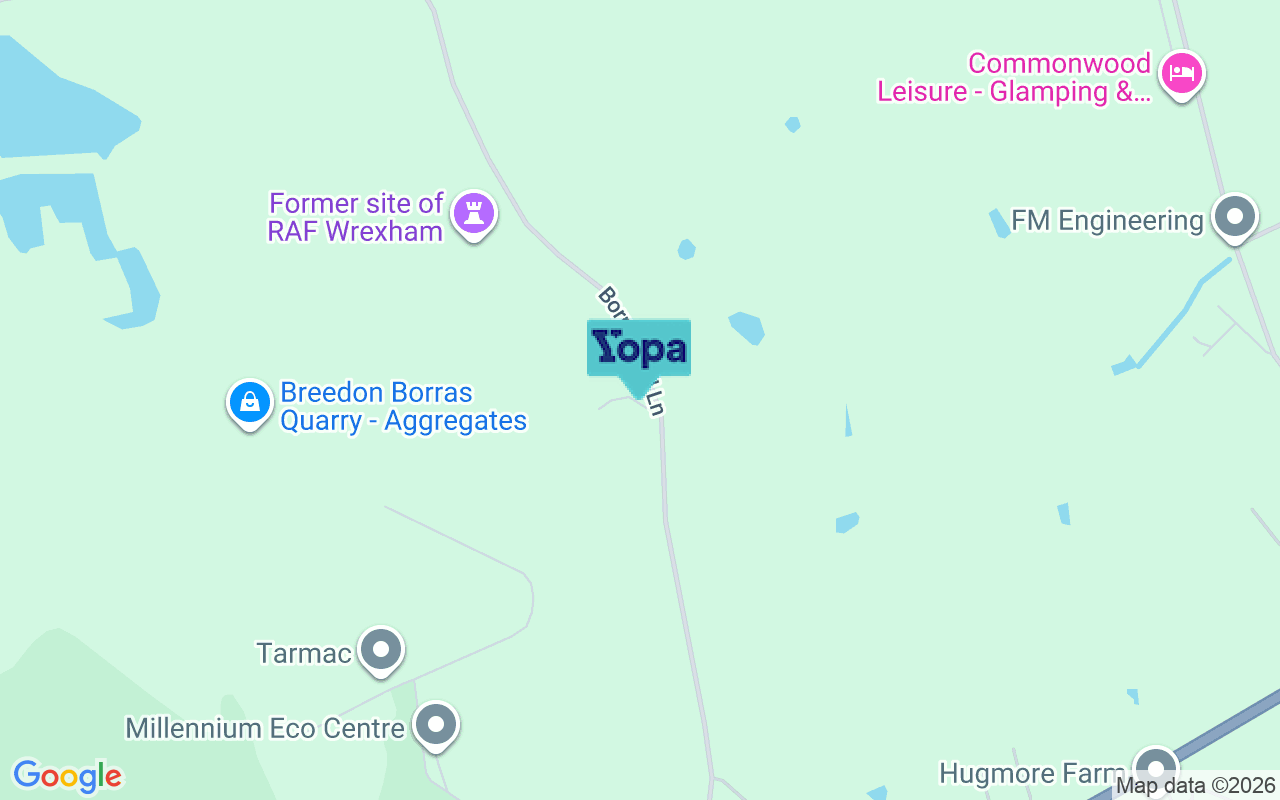 Map showing the location of LL13 9SG