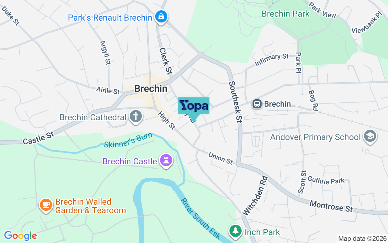 Map showing the location of DD9 6DN