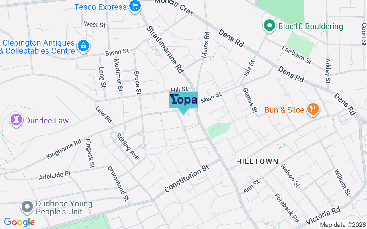 Map showing the location of DD3 6PQ