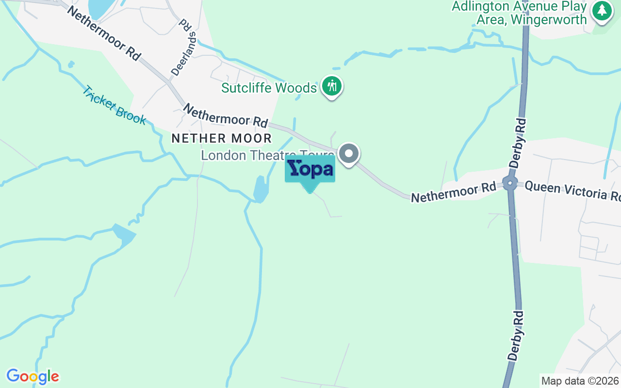 Map showing the location of S42 6LH