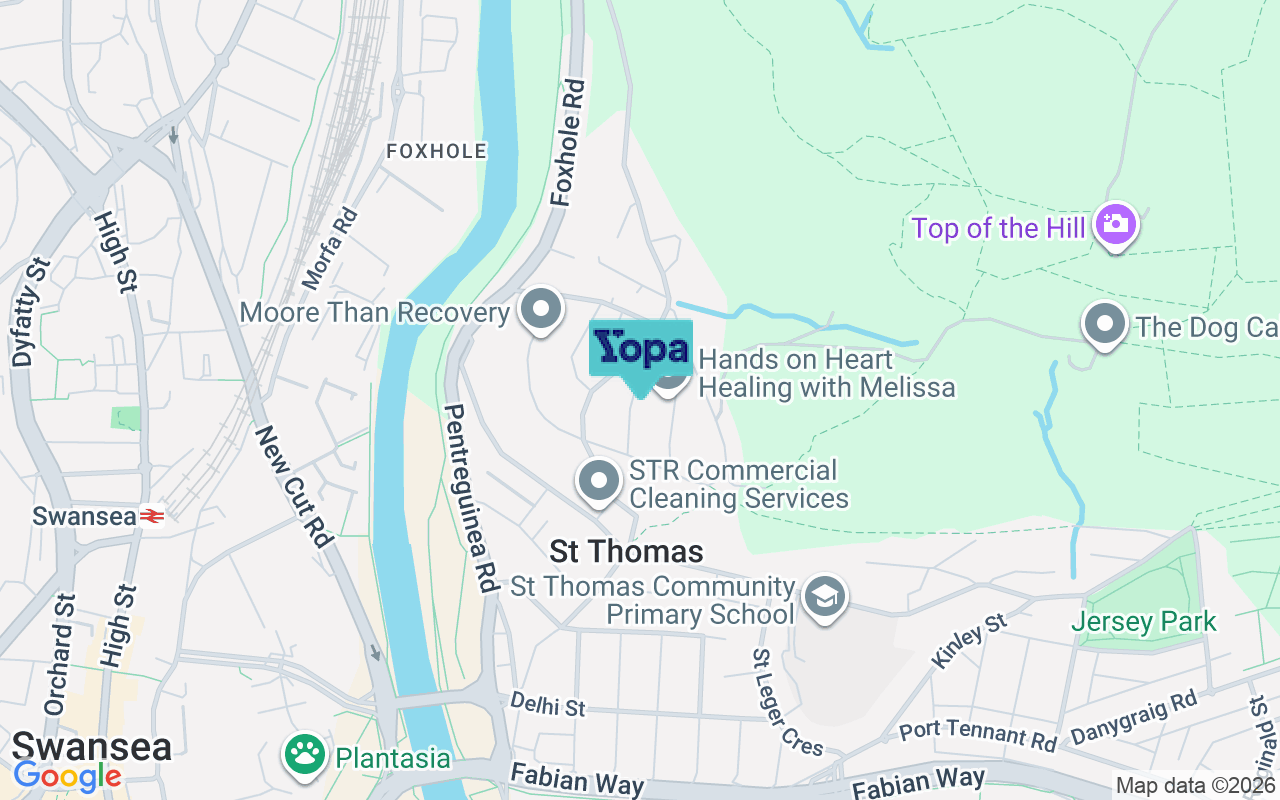 Map showing the location of SA1 8DX